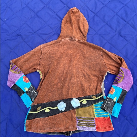 Boho patchwork hoodie - Picture 4 of 4
